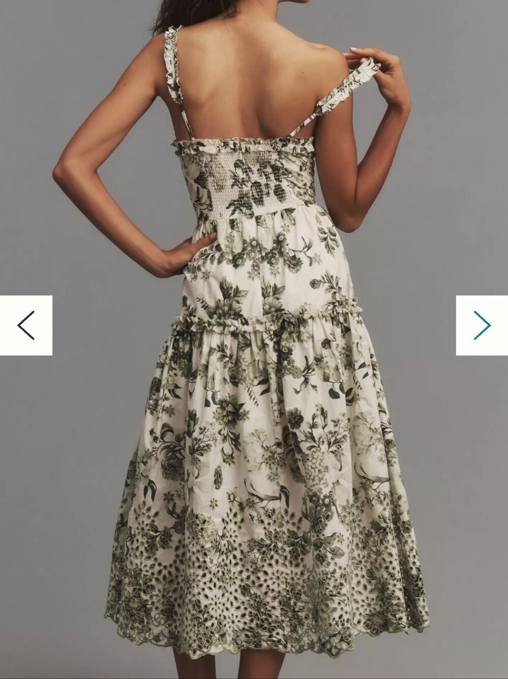 FLAWED! By Anthropologie Sweetheart A-line Midi Dress Size Small - Picture 5 of 10